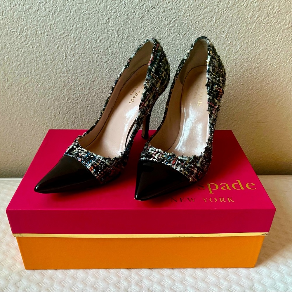 KATE SPADE LACY TWEED PUMPS